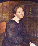 Georges Lemmen Portrait of mme.lemmen oil painting